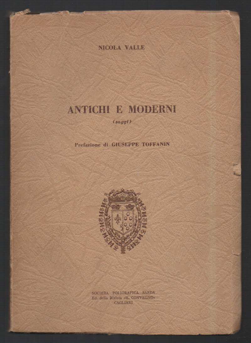 ANTICHI E MODERNI (saggi) (1971)