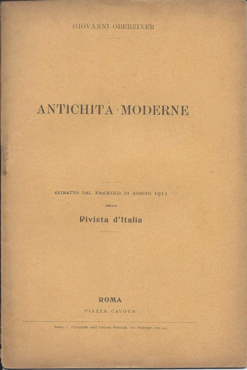 ANTICHITA MODERNE (1911) | Immagine principale