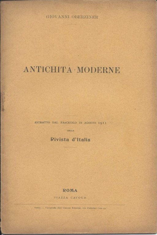 ANTICHITA MODERNE (1911) | Immagine Gallery 2