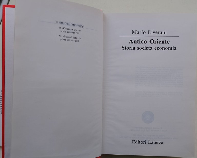 Antico Oriente. Storia, societa' , economia