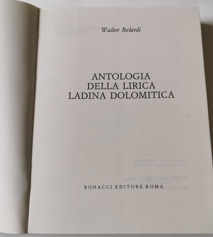 Antologia della lirica ladina dolomitica