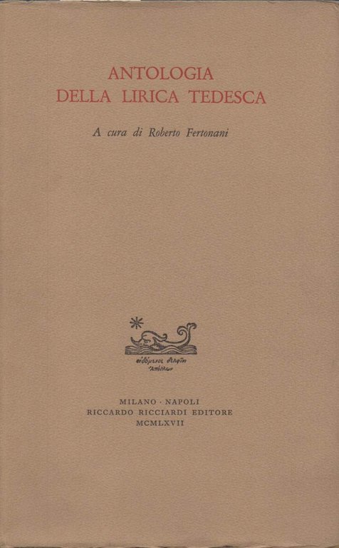 ANTOLOGIA DELLA LIRICA TEDESCA (1967)