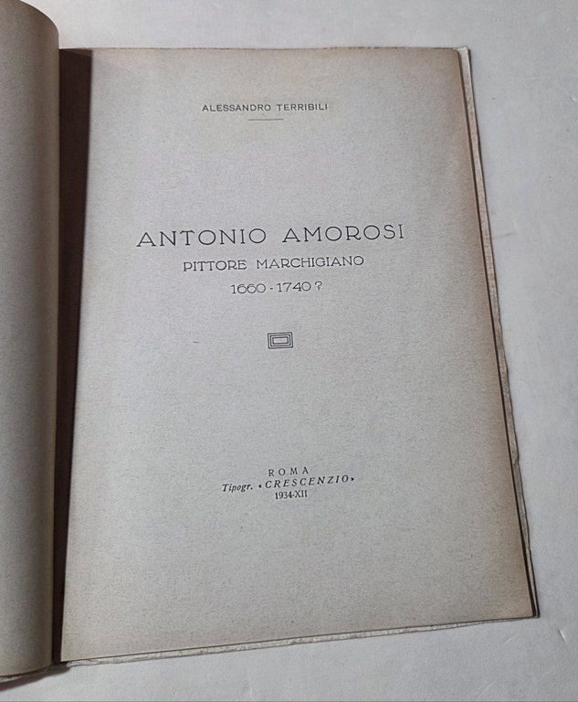 Antonio Amorosi - Pittore marchigiano 1660/1740
