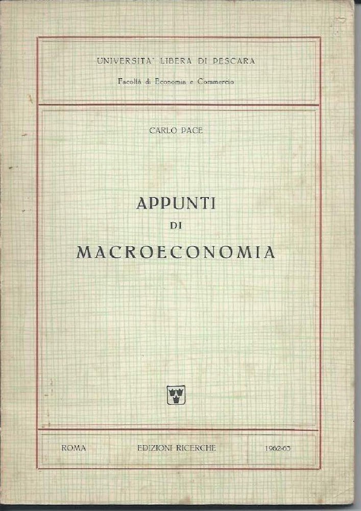 APPUNTI DI MACROECONOMIA (1963)