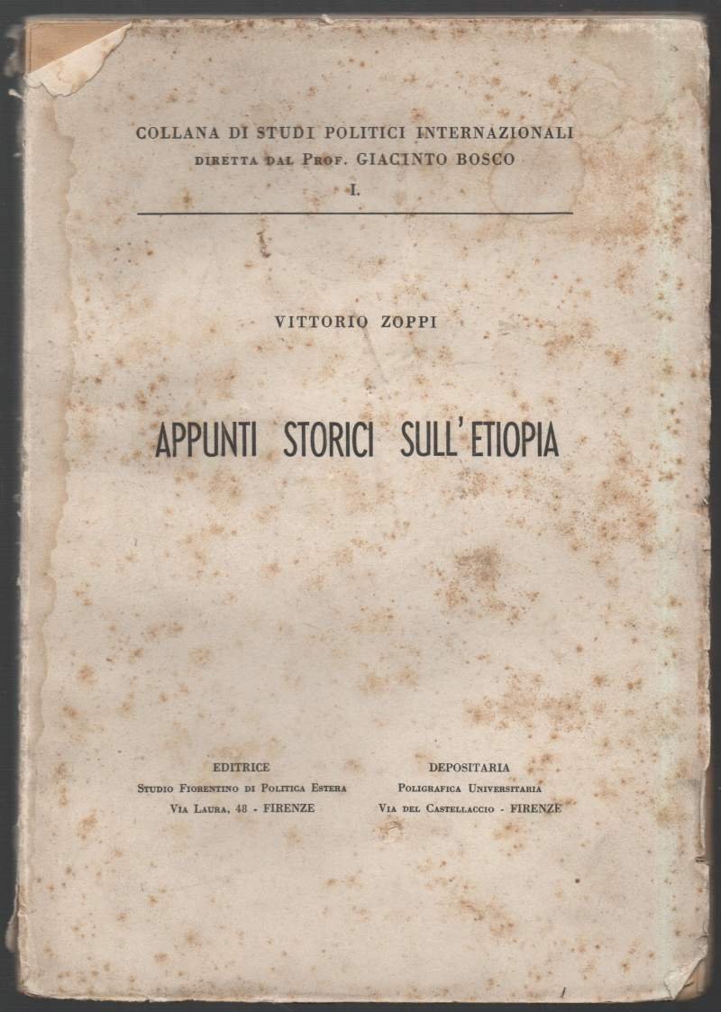 APPUNTI STORICI SULL'ETIOPIA (1936)