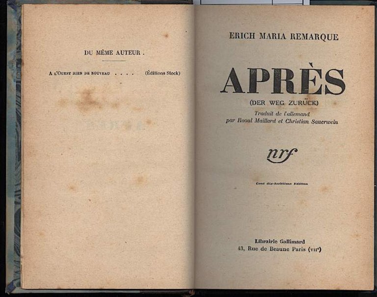 APRES (Der Weg zuruck)