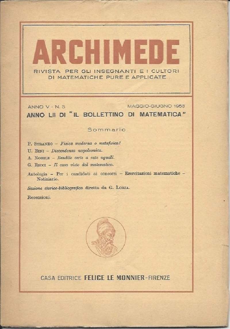 ARCHIMEDE - Rivista per gli insegnanti e i cultori di … | Immagine principale