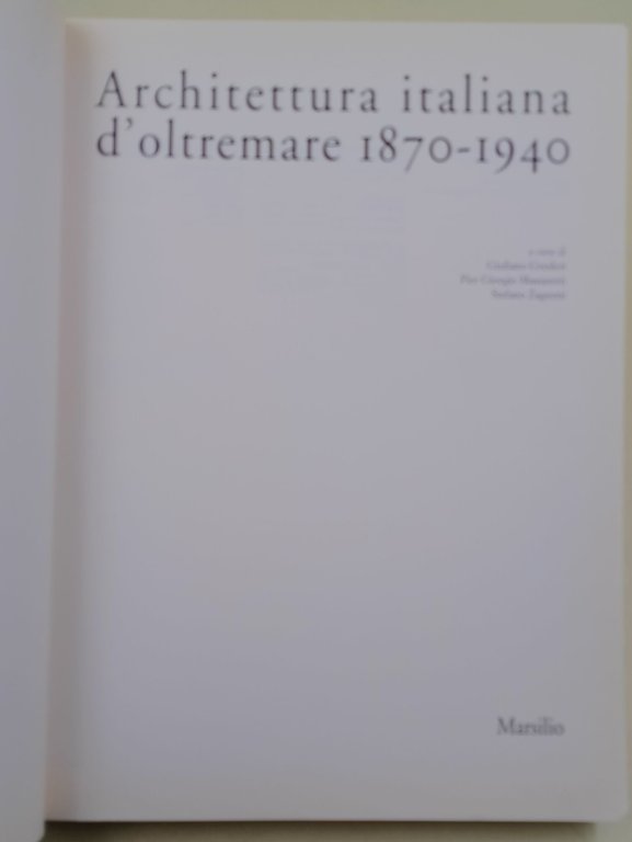 Architettura italiana d'oltremare 1870- 1940