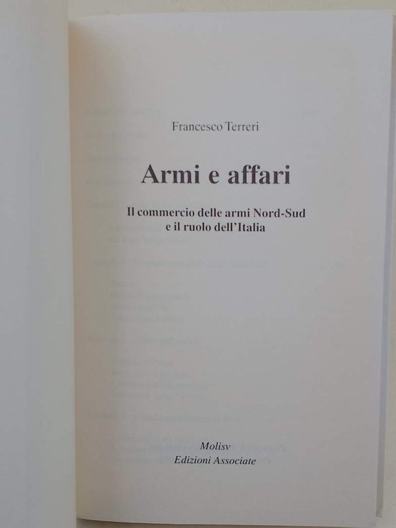 ARMI E AFFARI-IL COMMERCIO DELLE ARMI NORD-SUD E IL RUOLO …
