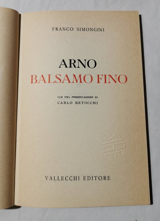 Arno - Balsamo fino