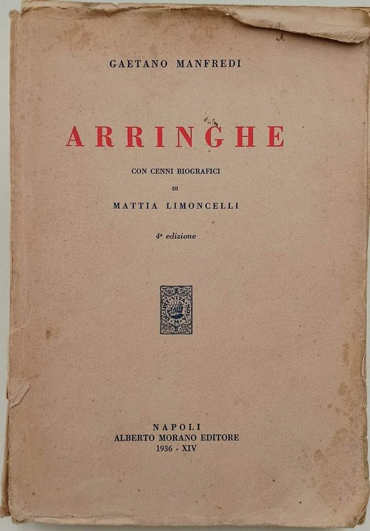 ARRINGHE CON CENNI BIOGRAFICI DI MATTIA LIMONCELLI( 1936)
