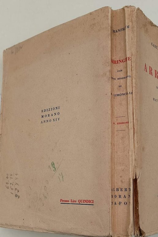 ARRINGHE CON CENNI BIOGRAFICI DI MATTIA LIMONCELLI( 1936)