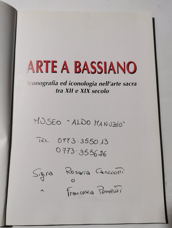 Arte a Bassiano - iconografia ed iconologia nell' arte sacra …