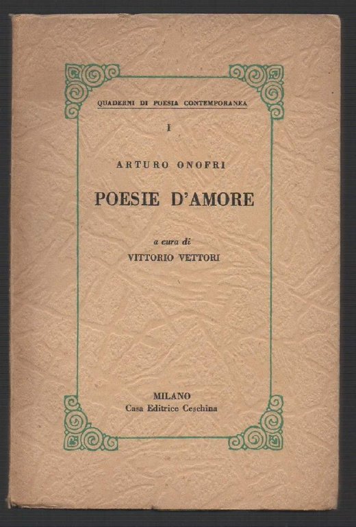 ARTURO ONOFRI, POETA D'AMORE (1959)