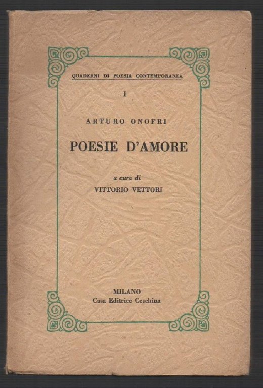 ARTURO ONOFRI, POETA D'AMORE (1959)