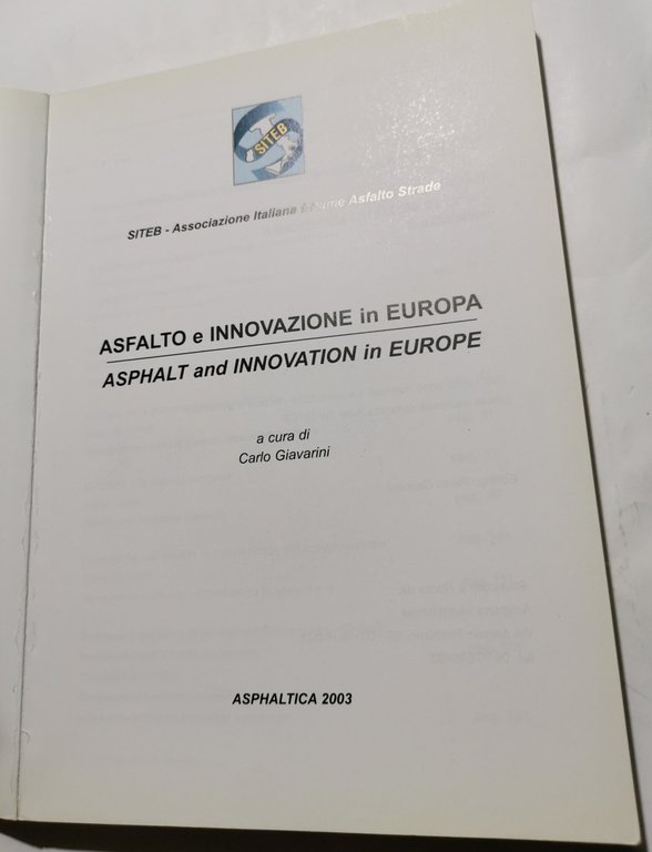 Asfalto e innovazione in Europa