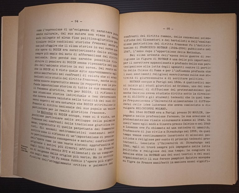 Aspetti del pensiero giuridico del secolo XVI
