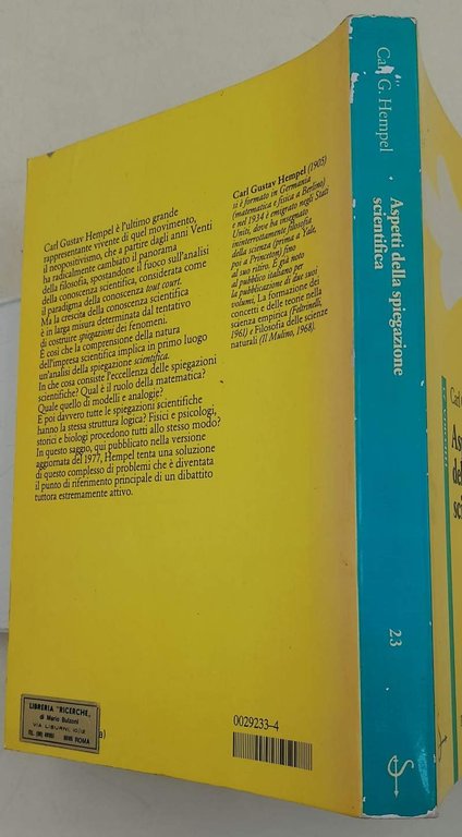 ASPETTI DELLA SPIEGAZIONE SCIENTIFICA(1986)