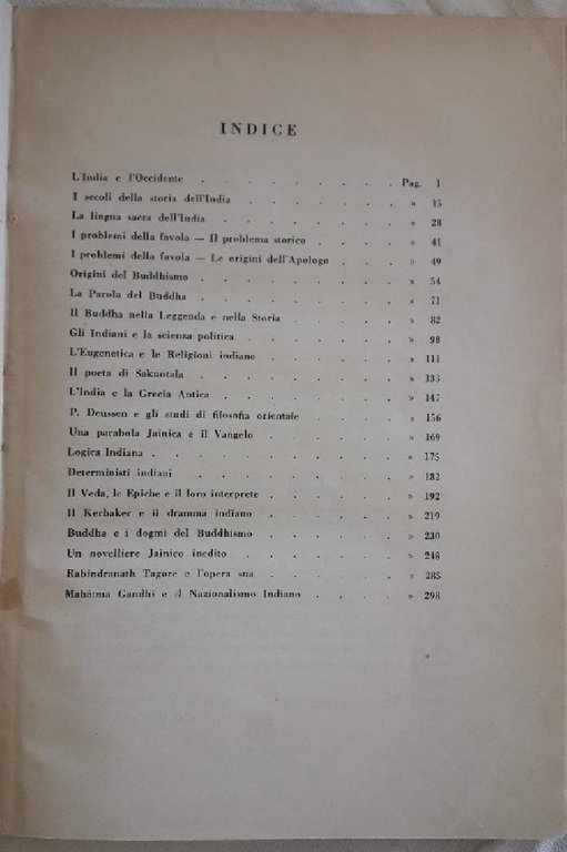ASPETTI E PROBLEMI DELLA CIVILTA' INDIANA(1927)