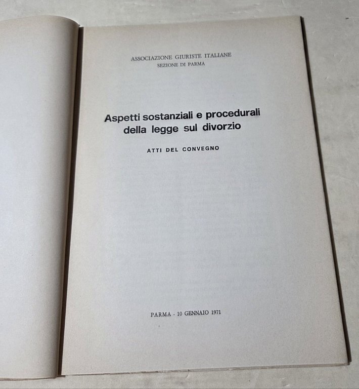 Aspetti sostanziali e procedurali della legge sul divorzio - Atti … | Immagine Gallery 2