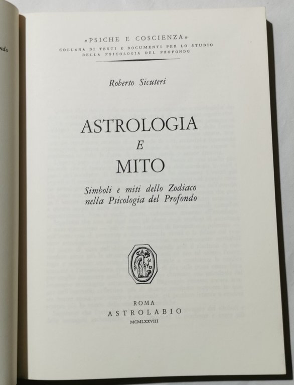 Astrologia e mito- Simboli e miti dello Zodiaco nella Psicologia …