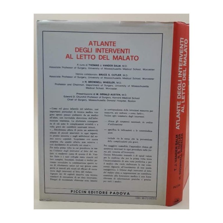 ATLANTE DEGLI INTERVENTI AL LETTO DEL MALATO( 1982)
