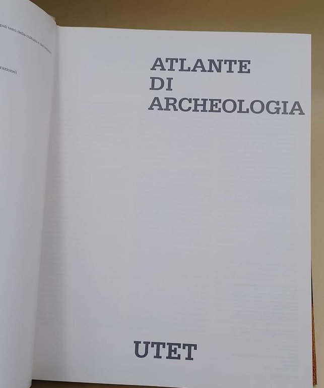 ATLANTE DI ARCHEOLOGIA(1996)