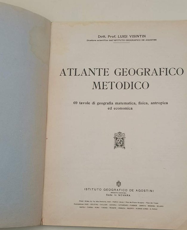 ATLANTE GEOGRAFICO METODICO(1931)