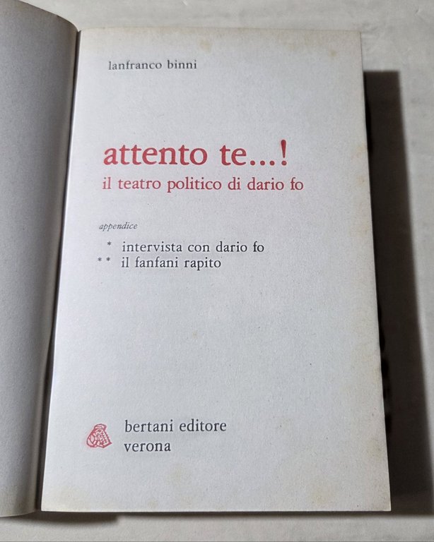Attento Te...! Il teatro politico di Dario Fo | Immagine Gallery 2