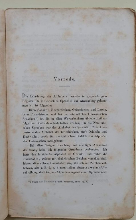 AUSFURLICHES SACH-UND WORTREGISTER ZUR ZWEITEN AUFLAGE VON FRANZ BOPP'S VERGLEICHENDER …