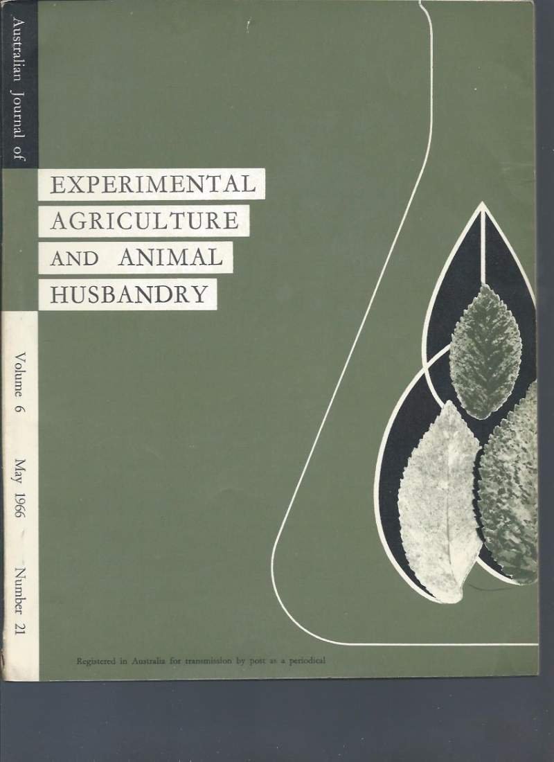 AUSTRALIAN JOURNAL OF EXPERIMENTAL AGRICOLTURE AND ANIMAL HUSBANDRY