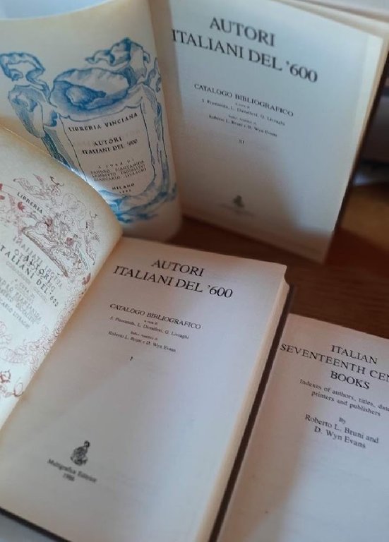 AUTORI ITALIANI DEL '600-CATALOGO BIBLIOGRAFICO- INDICI3 VOLL.(1986)