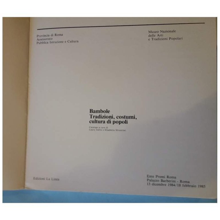 BAMBOLE-Tradizioni, costumi, Cultura di popoli(1985)