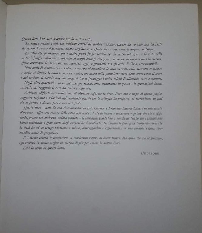 BARI CITTA' LEVANTE(1969)