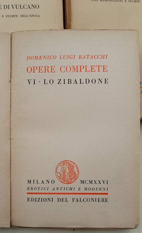 BATACCHI-OPERE COMPLETE- 6 VOLL.(1926)