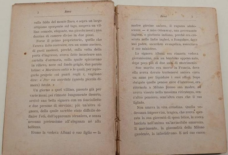 BENE PER I CARI PICCOLINI(1892)