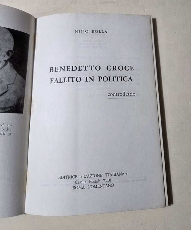 Benedetto Croce fallito in politica - Controdiario