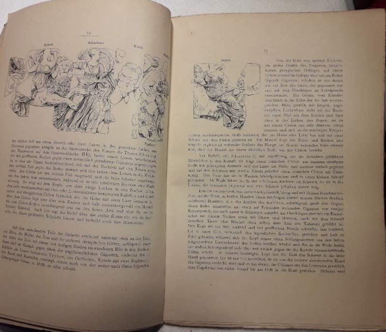 BESCHREIBUNG DER SKULPTUREN AUS PERGAMON-I- GIGANTOMACHIE( 1895)