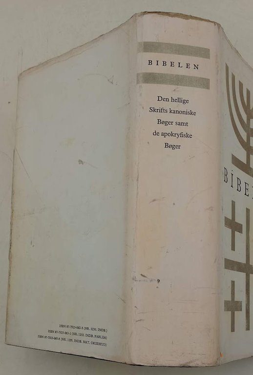 BIBELEN DEN HELLIGE SKRIFTS KANONINSKE BOGER SAMT DE APOKRYFISKE BOGER(1976)