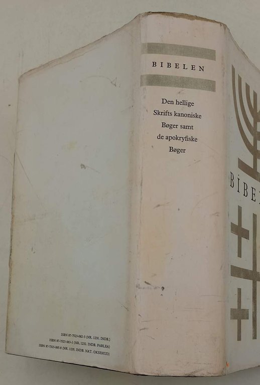 BIBELEN DEN HELLIGE SKRIFTS KANONINSKE BOGER SAMT DE APOKRYFISKE BOGER(1976)