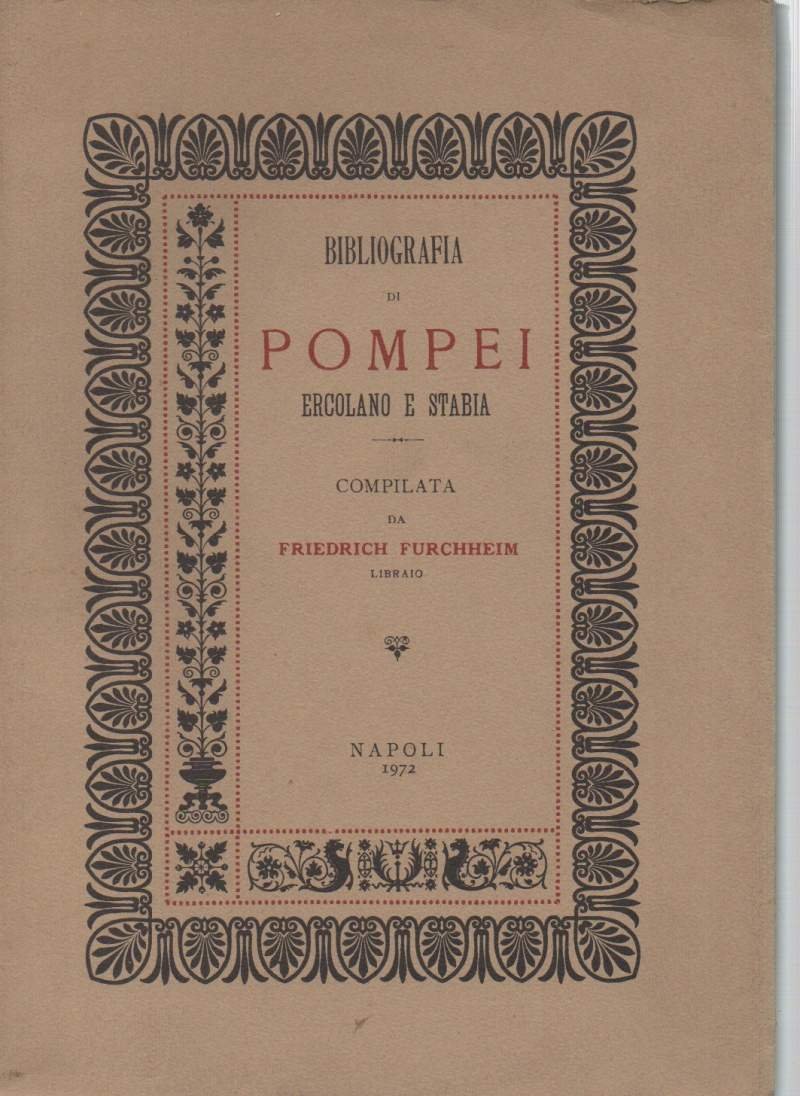 BIBLIOGRAFIA DI POMPEI ERCOLANO E STABIA (1972) | Immagine principale
