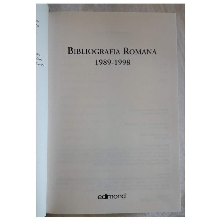 BIBLIOGRAFIA ROMANA-1989-1998( 2004)