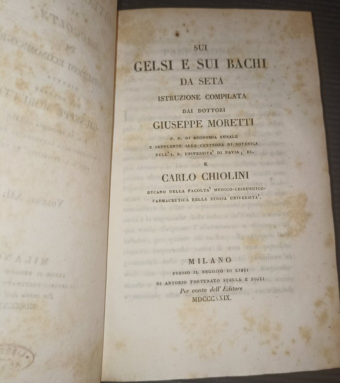 Biblioteca agraria o sia raccolta di scelte istruzioni economico-rurali volume …