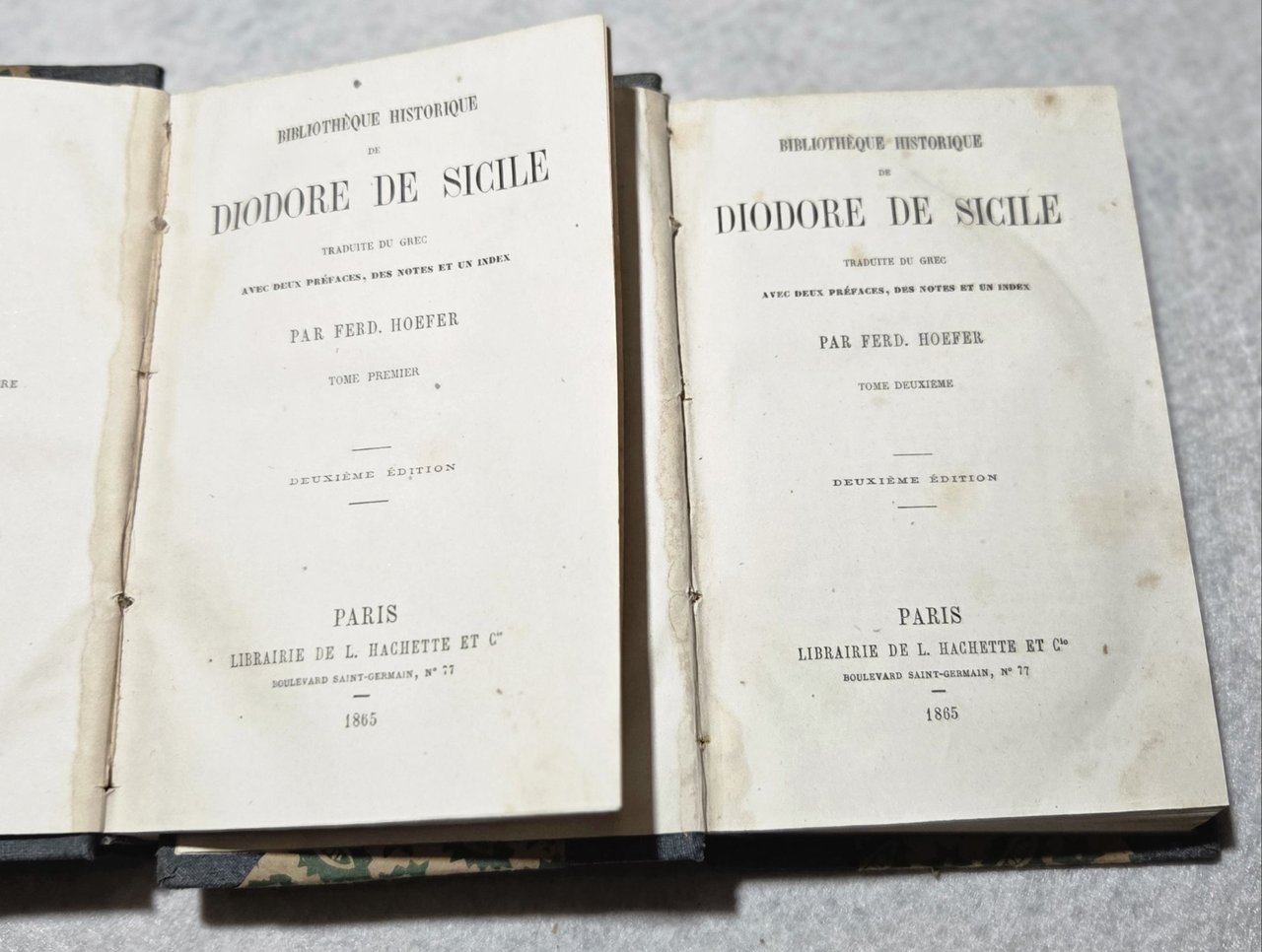 Bibliotheque historique de Diodore de Sicilie - 2 Voll. | Immagine principale