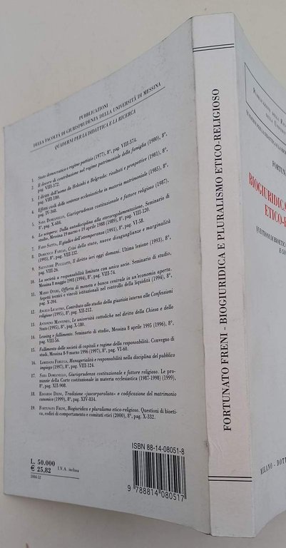BIOGIURIDICA E PLURALISMO ETICO - RELIGIOSO-QUESTIONI DI BIOETICA, CODICI DI …