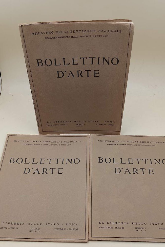BOLLETTINO D'ARTE- ANNO XXVIII-SERIE III NUMERI IX-XI -XII(1935)