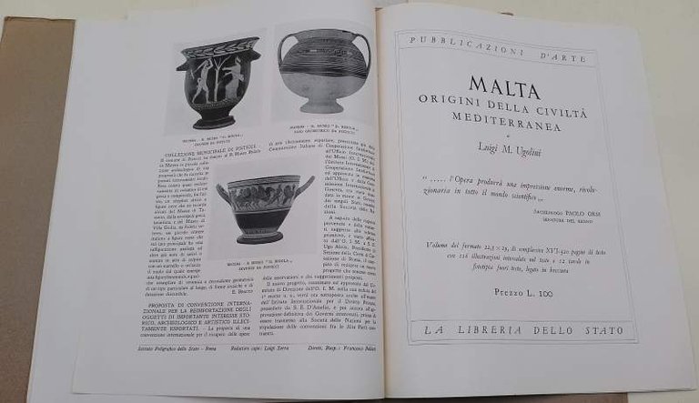 BOLLETTINO D'ARTE- ANNO XXVIII-SERIE III NUMERI IX-XI -XII(1935)