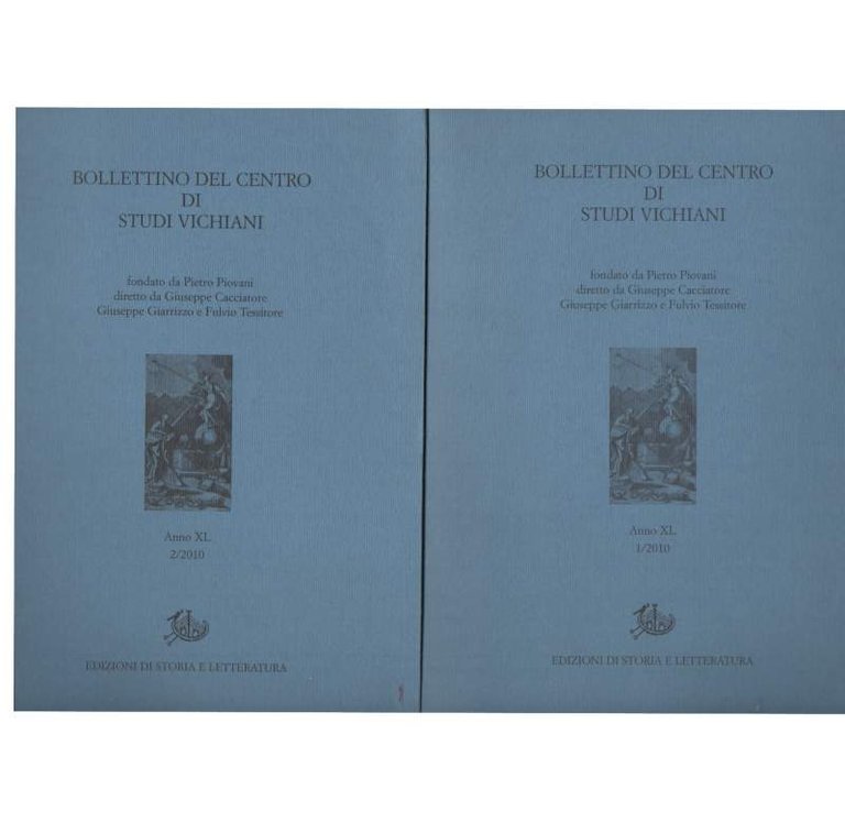 BOLLETTINO DEL CENTRO DI STUDI VICHIANI 2 VOLL Anno XL …