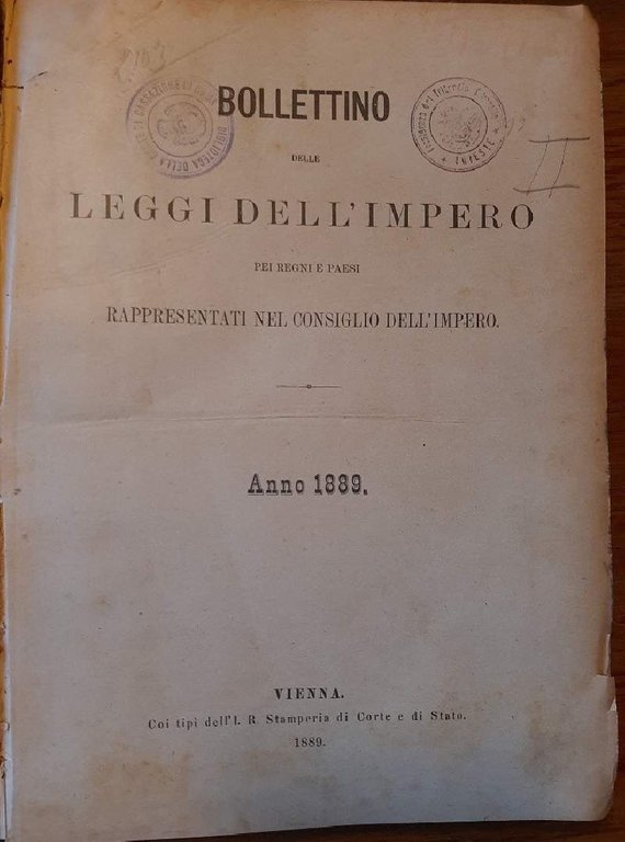 BOLLETTINO DELLE LEGGI DELL'IMPERO PEI REGNI E PAESI RAPPRESENTATI NEL …