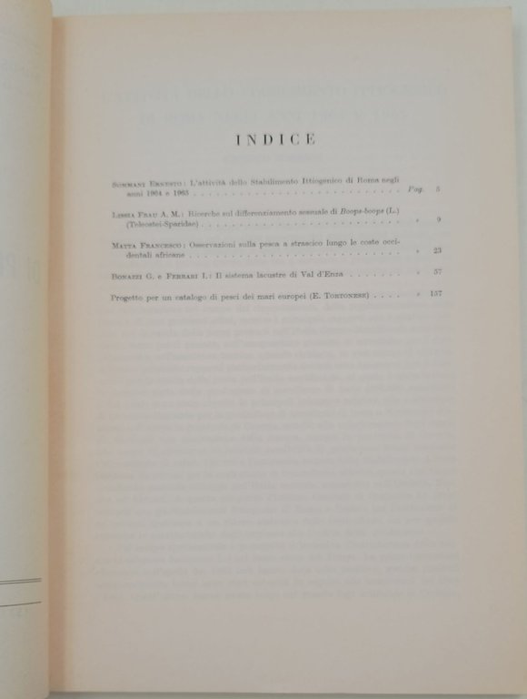 Bollettino di pesca, piscicolture e idrobiologia- 8 numeri